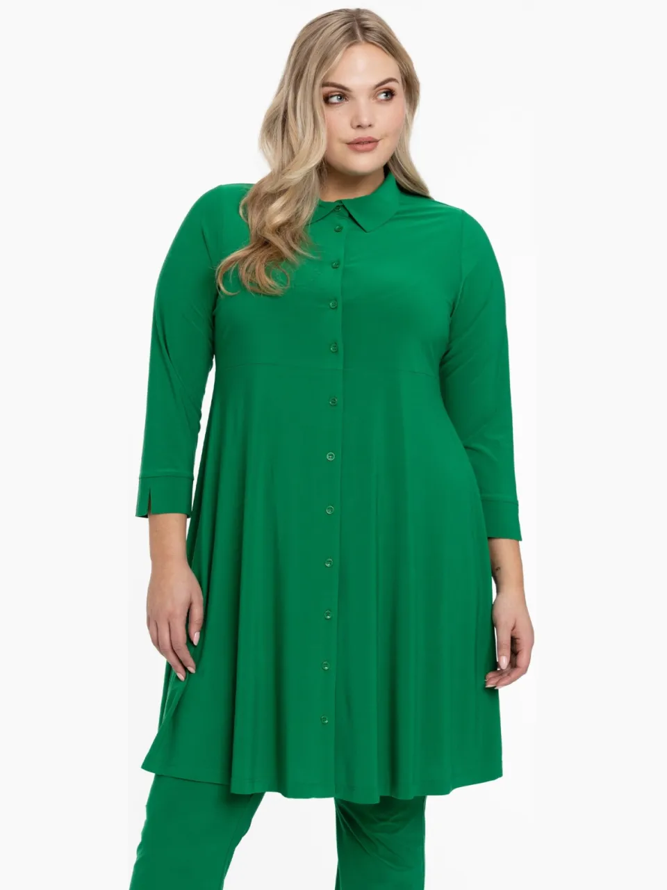 Yoek Blouse-jurk | Groen
