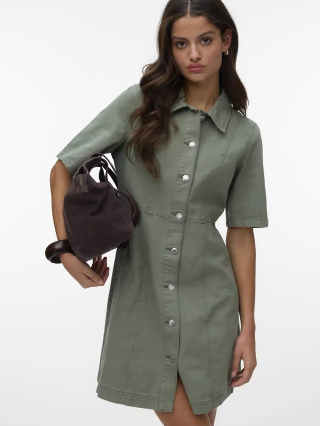 Vero Moda spijkerjurk Groen