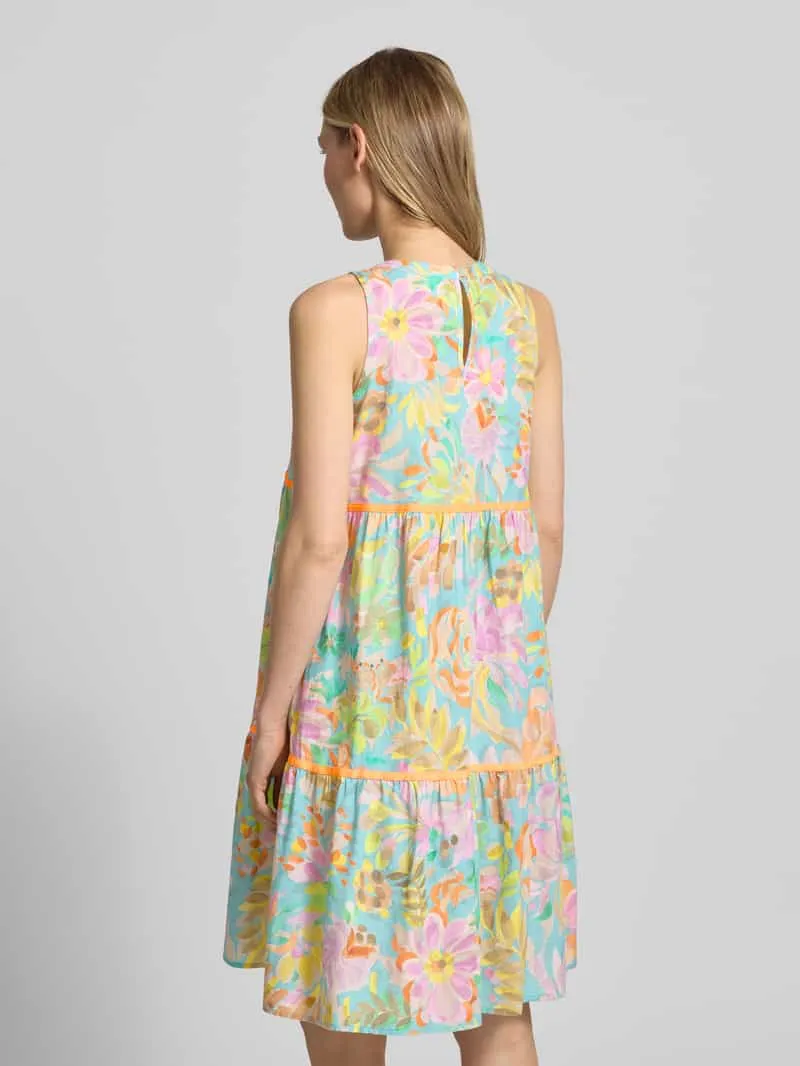Emily Van den Bergh mini-jurk met rugdecolleté en druppelvormige hals lichtgeel, foto 4