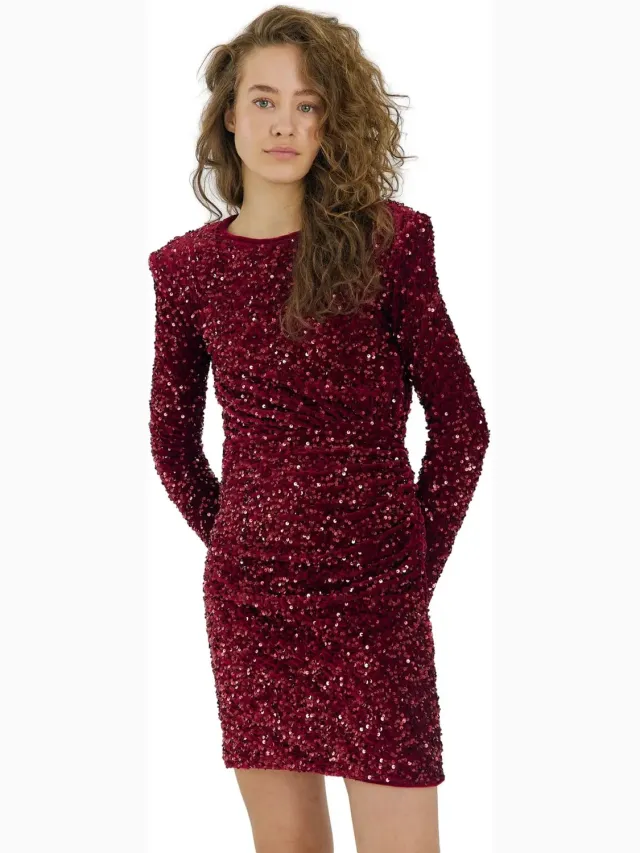 Damesjurk Norr Milan bordeaux