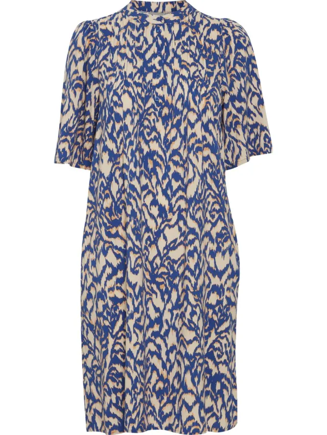 Fransa FRMERLE DR 1 Dames Jurk beaucoup blue aop ms24 01b