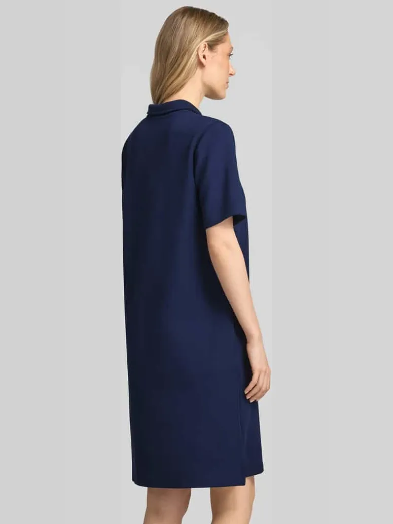 Christian Berg Woman Polojurk met korte ritssluiting donkerblauw, foto 3