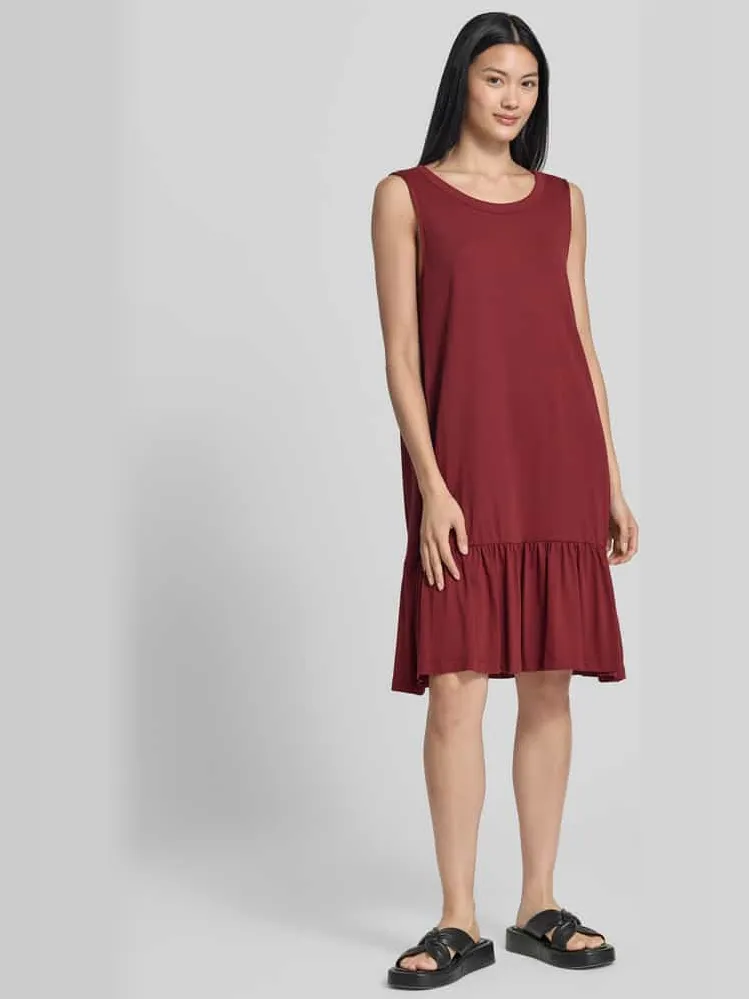 s.Oliver relaxed fit mini jurk donkerrood, foto 5
