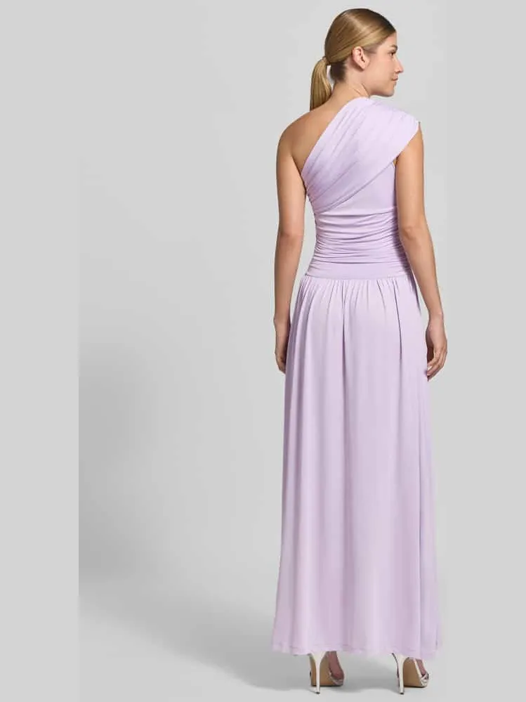 Yas Cocktailjurk in one-shoulder look model 'WINJA' lila, foto 3