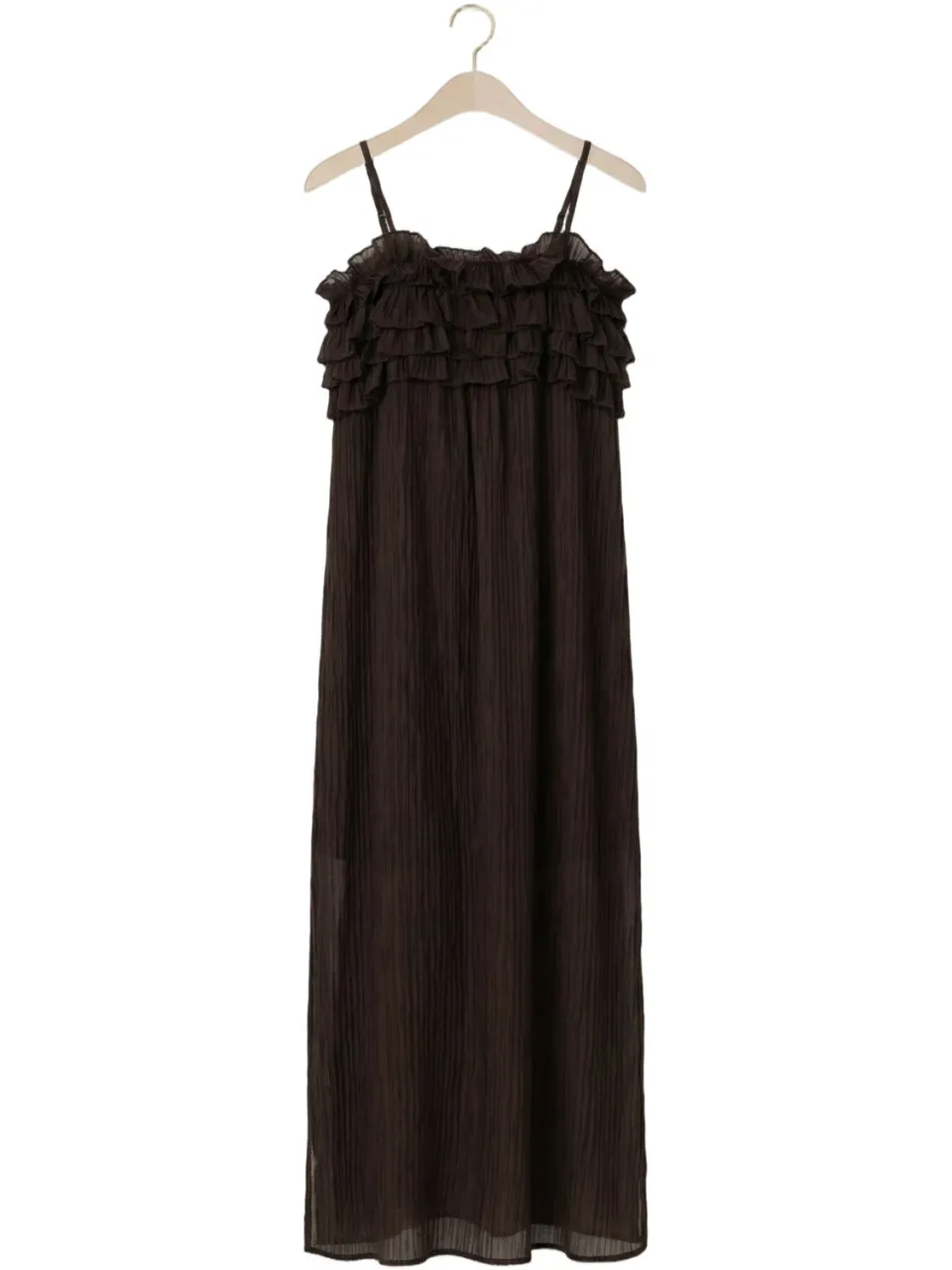Object Dames Jurken Objlyne S/l Re Long Dress - Bruin, foto 2