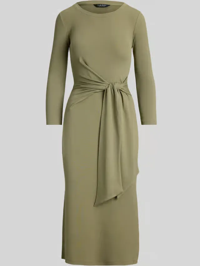 Lauren Ralph Lauren IMALAH jurk kaki, foto 2