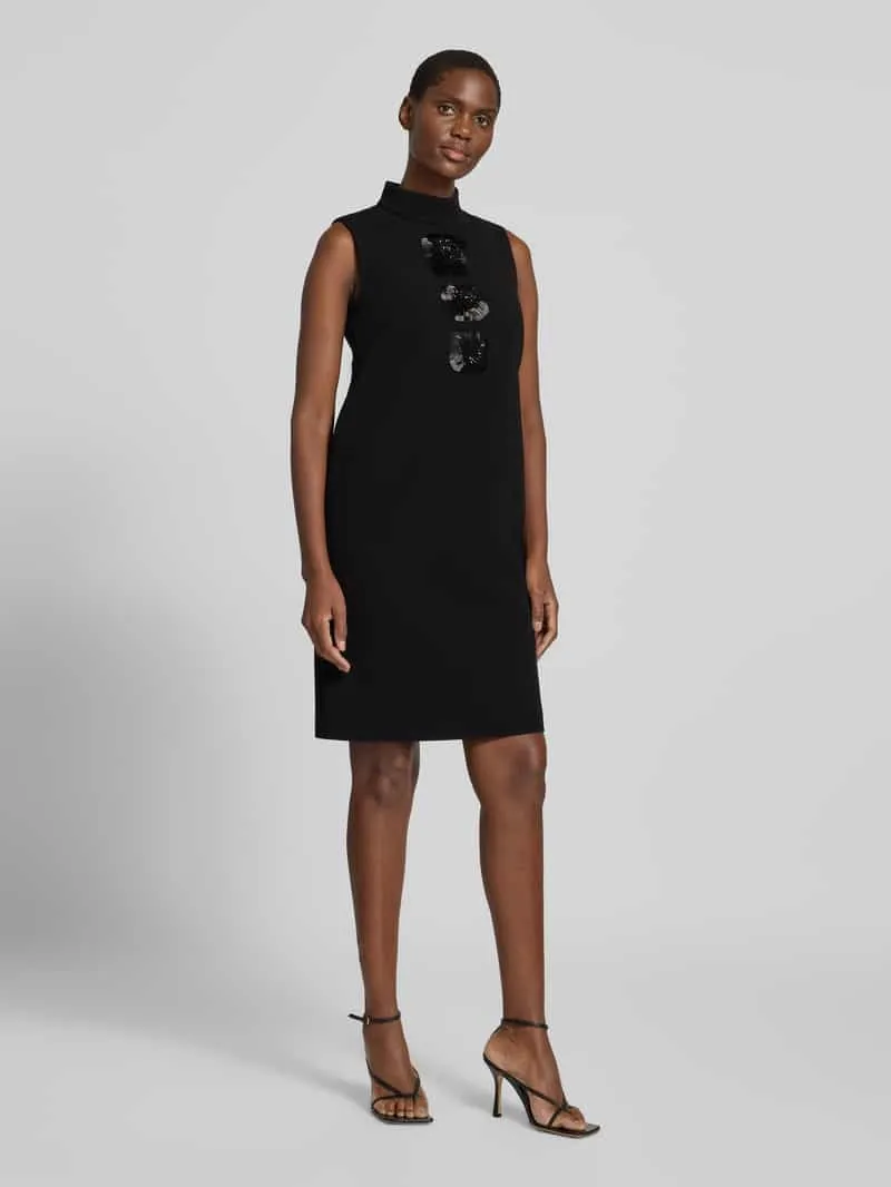Max Mara Avondjurk met paillettenapplicatie model 'EBACINO' Cognac