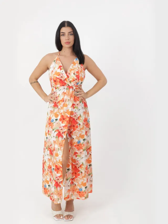 Elara Kleid Orange