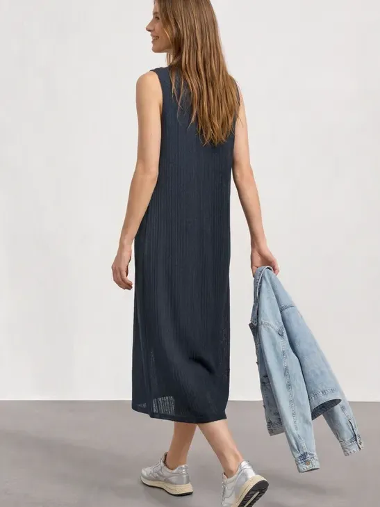 Street One Midijurk van kant met ronde hals blauw, foto 3