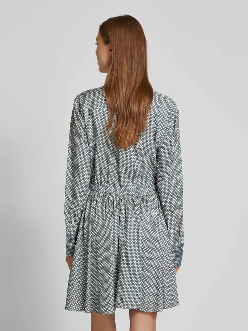 Tommy Hilfiger Mini-jurk met tunnelkoord in de taille lichtgrijs, foto 3