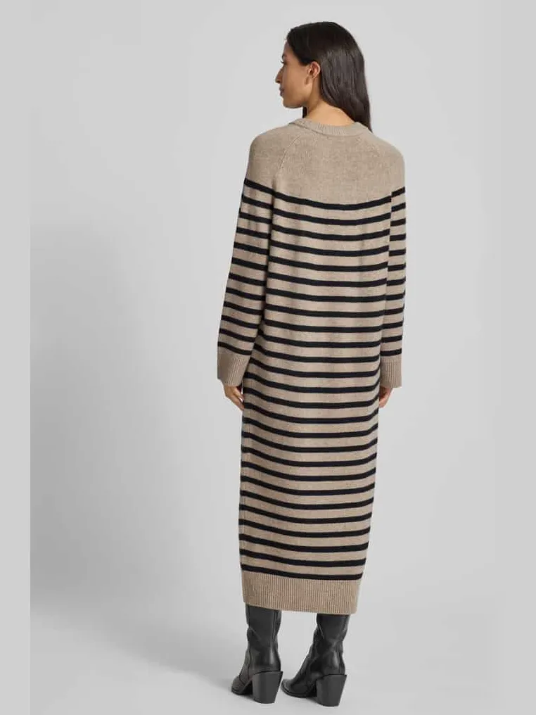 Tommy Hilfiger Rechte vrijetijdsjurk van een mix van wol en kasjmier beige, foto 3