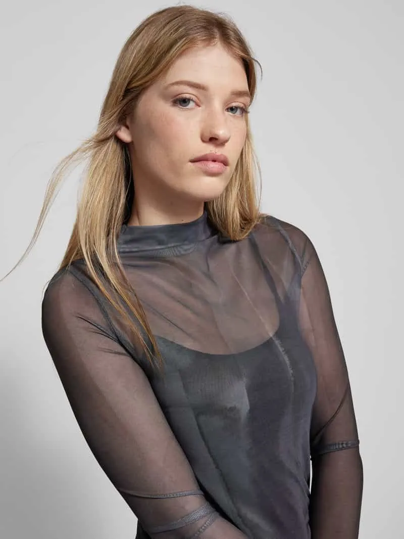 Alessa&Anna Winter X P&C* Maxi-jurk van mesh antraciet, foto 5