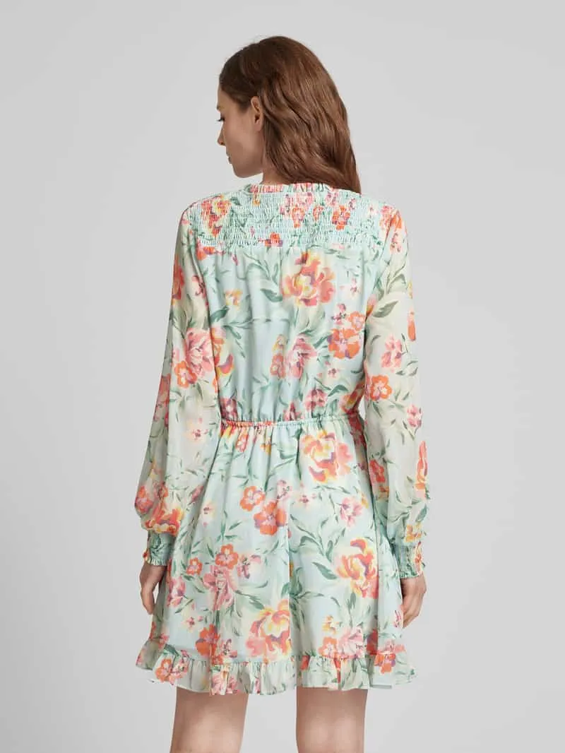 Guess Minirok met bloemenprint, model 'VANESSA' mintgroen, foto 4