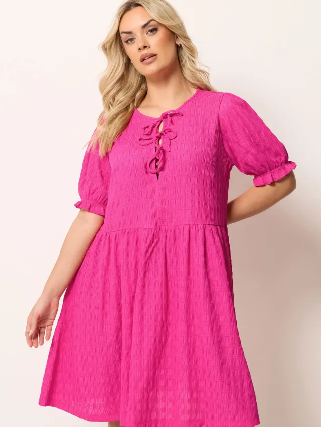 Yours Roze Minijurk Met Strik Voor Pink