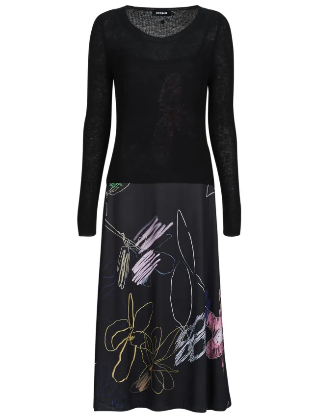 Desigual Lange Jurk Desigual KALA Zwart