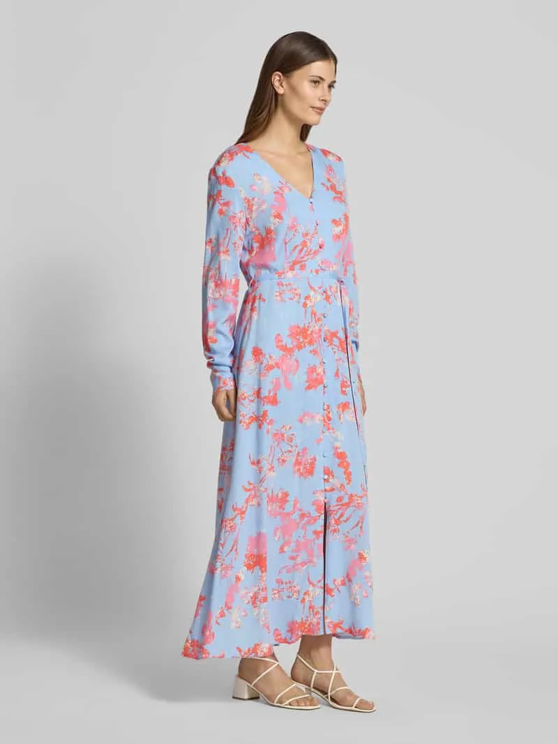 MbyM Maxi-jurk met Strikceintuur Model 'Sicca' lichtblauw, foto 3