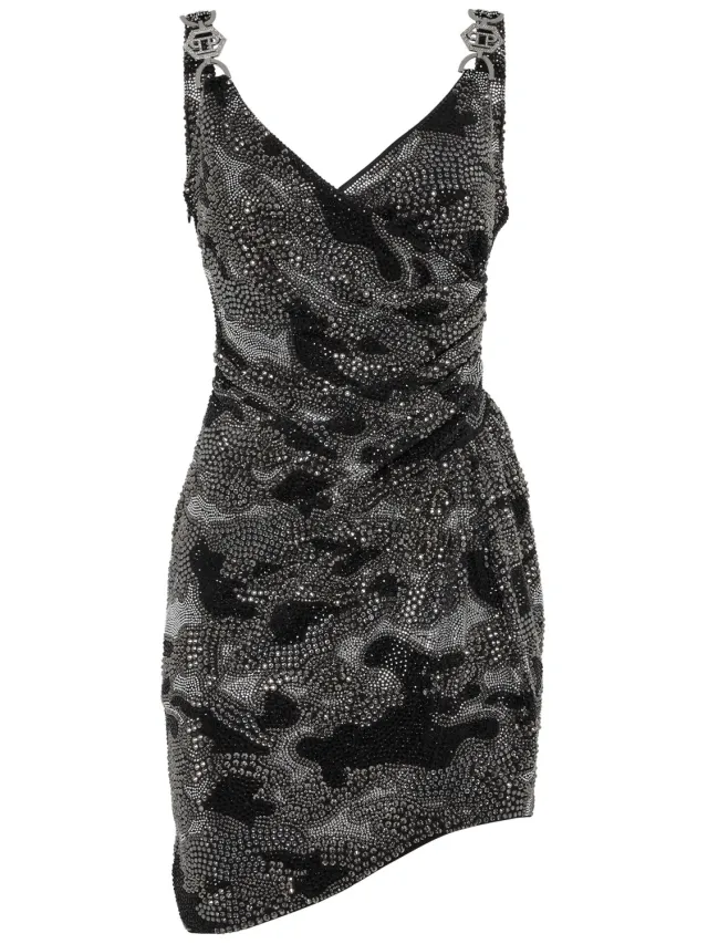 Philipp Plein Korte Jurk zwart, foto 2