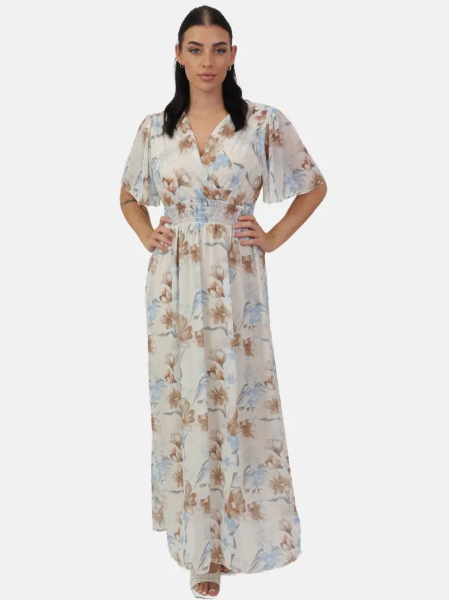 Elara Maxikleid Beige Berlin