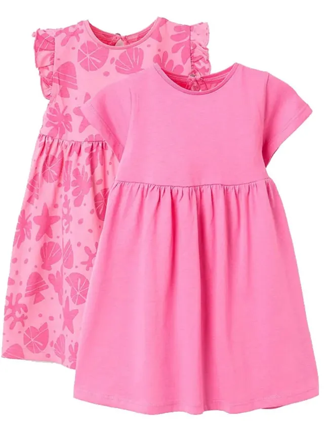 Zippy 3107116501 Korte Mouw Jurk 2 Eenheden Roze 9-12 Months Meisje Pink