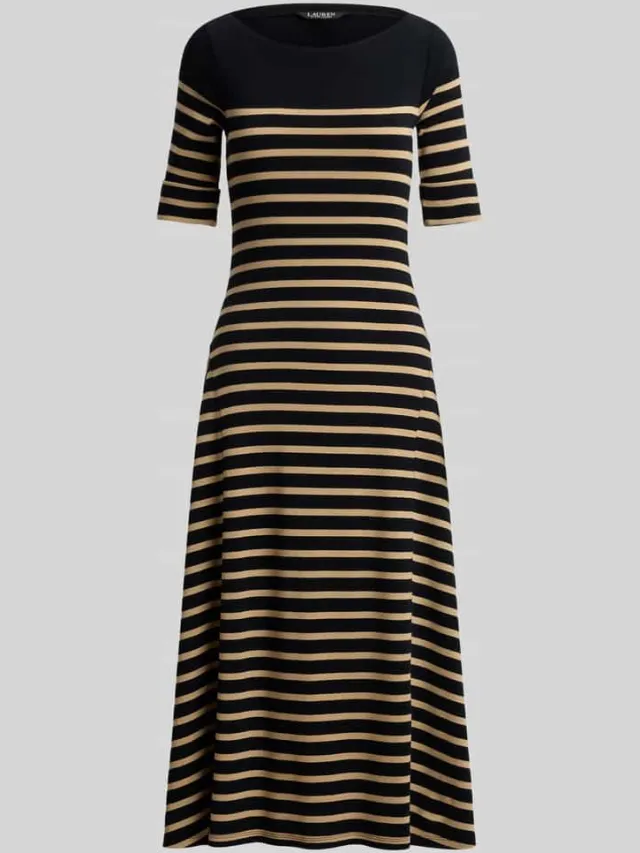 Lauren Ralph Lauren Vrijetijdsjurk van puur katoen zwart, foto 2