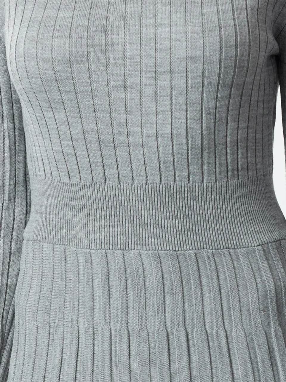 Trendyol TRENDYOLMİLLA Dames Grijs Effen Kort / Mini Lang Casual A-lijn Jurken, foto 2