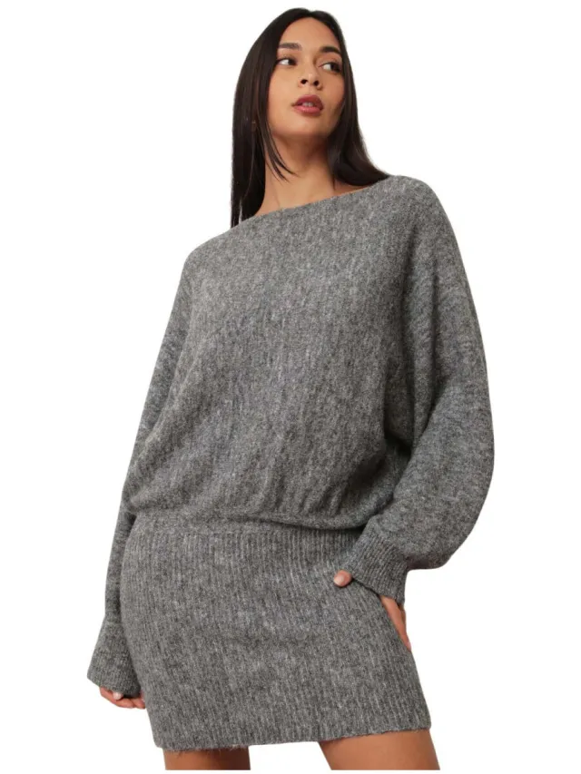 La Modeuse Korte Jurk La Modeuse 77147_P182818 Grijs