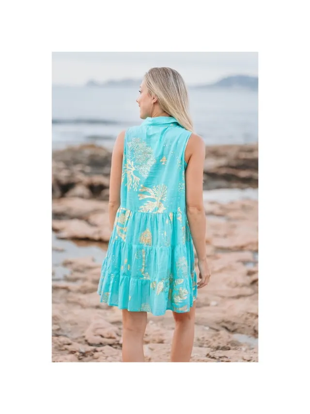 Isla Bonita By Sigris Korte Jurk Isla Bonita By Sigris Korte Jurk Blauw
