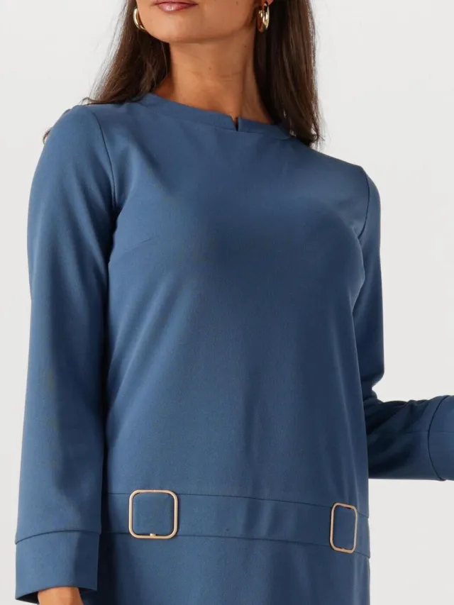 Ana Alcazar Dress Clasp Dames - Jurk - Blauw