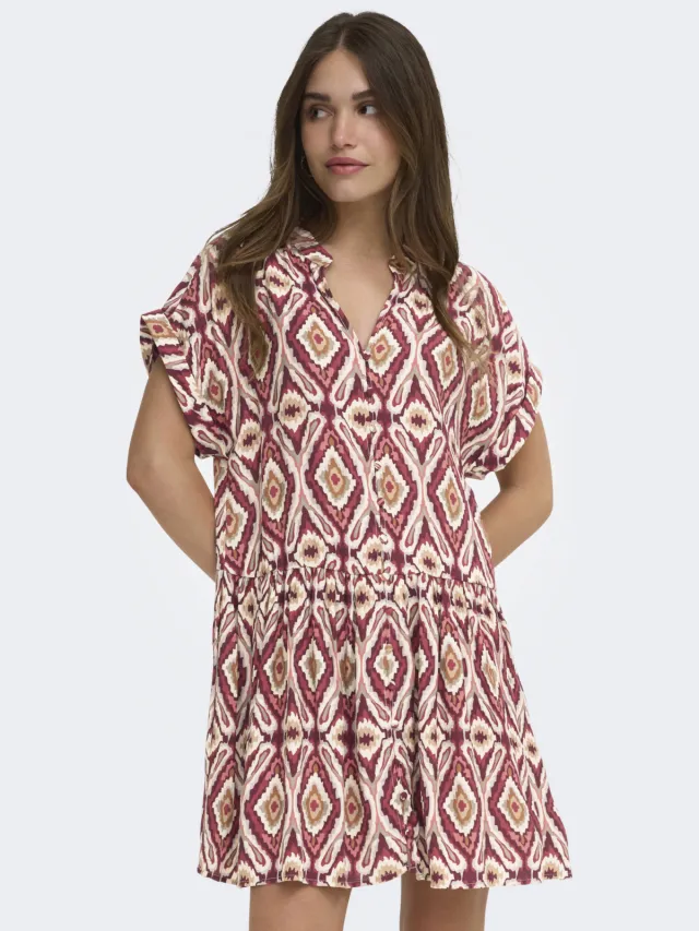 Only blousejurk met print - meerkleurig Multi