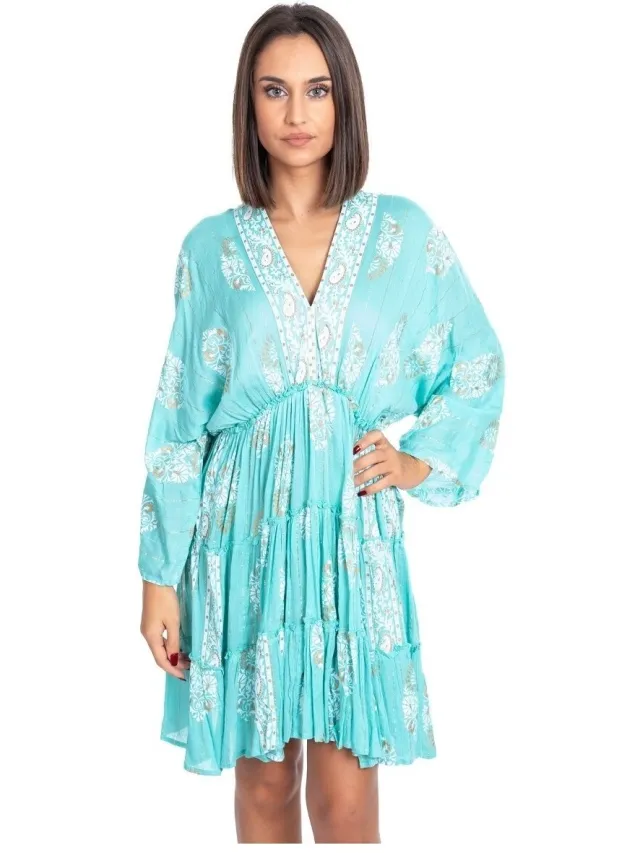 Isla Bonita By Sigris Korte Jurk Isla Bonita By Sigris Korte Jurk Groen