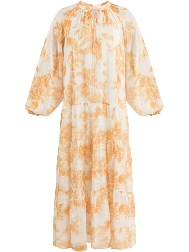 IZIA Maxi jurk oranje