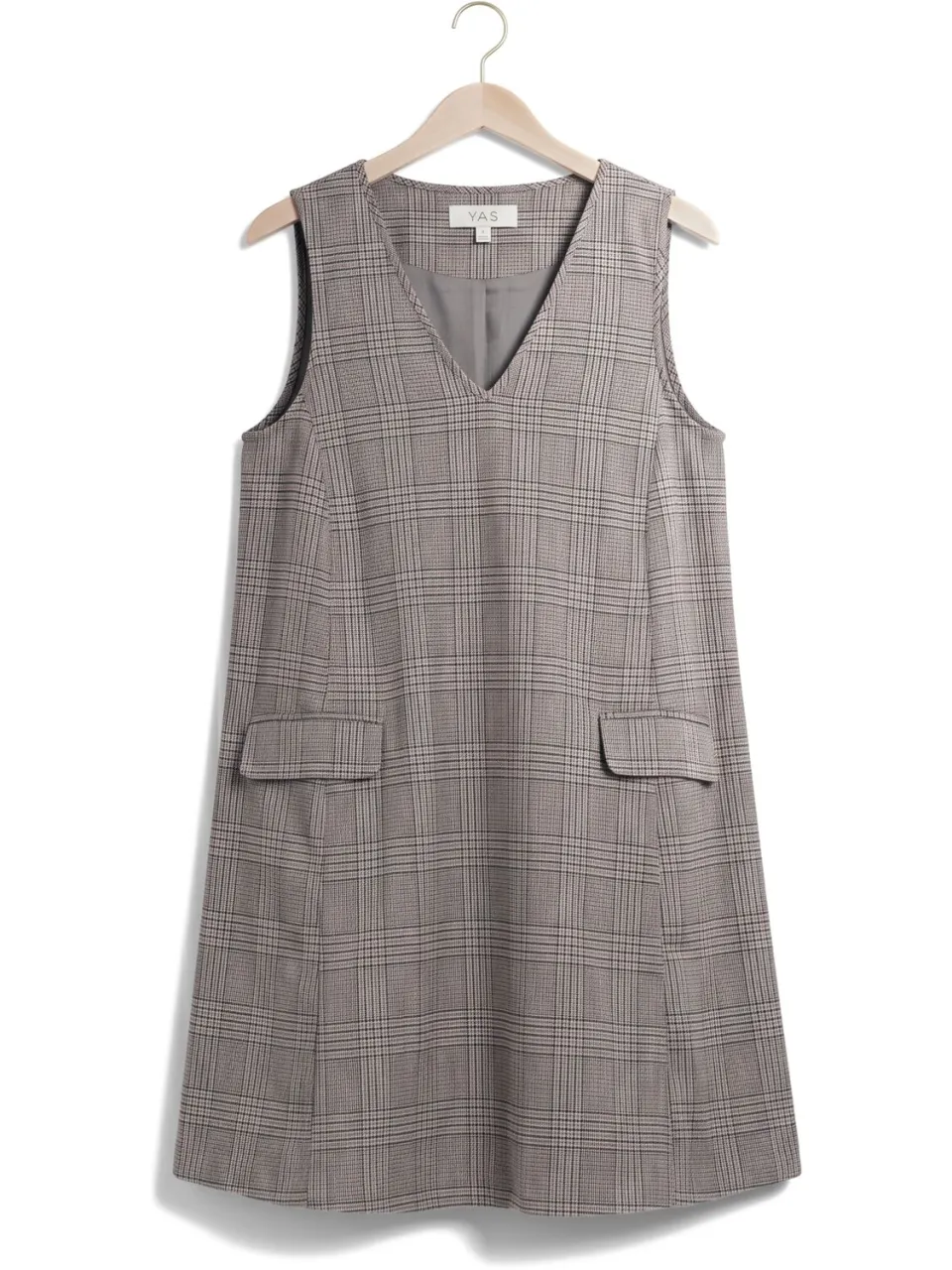 Y.A.S. YAS Dames Jurken Yasdakota Sl Wide Spencer Dress - Bruin, foto 2