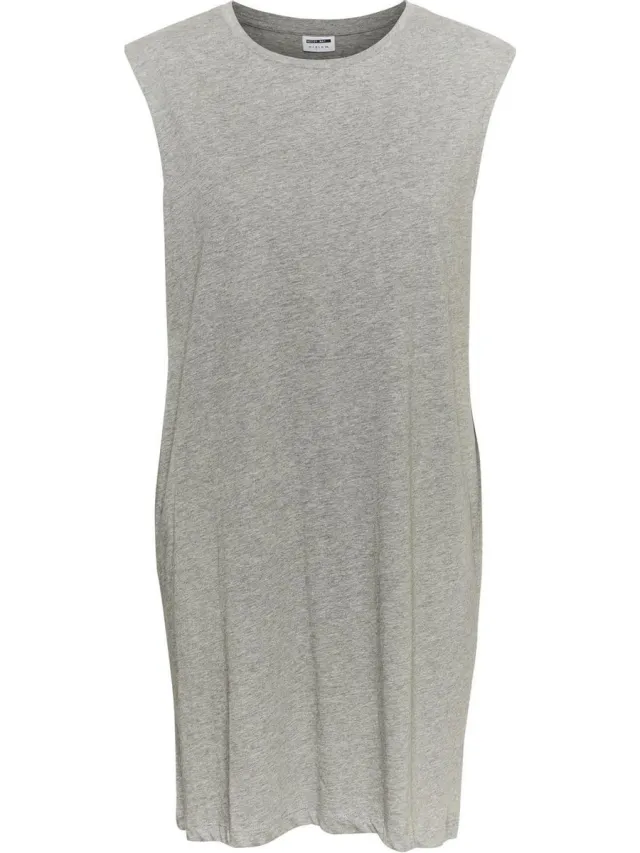 Noisy May NMMAYDEN S/L SHORT DRESS BG NOOS Dames Jurk Grijs