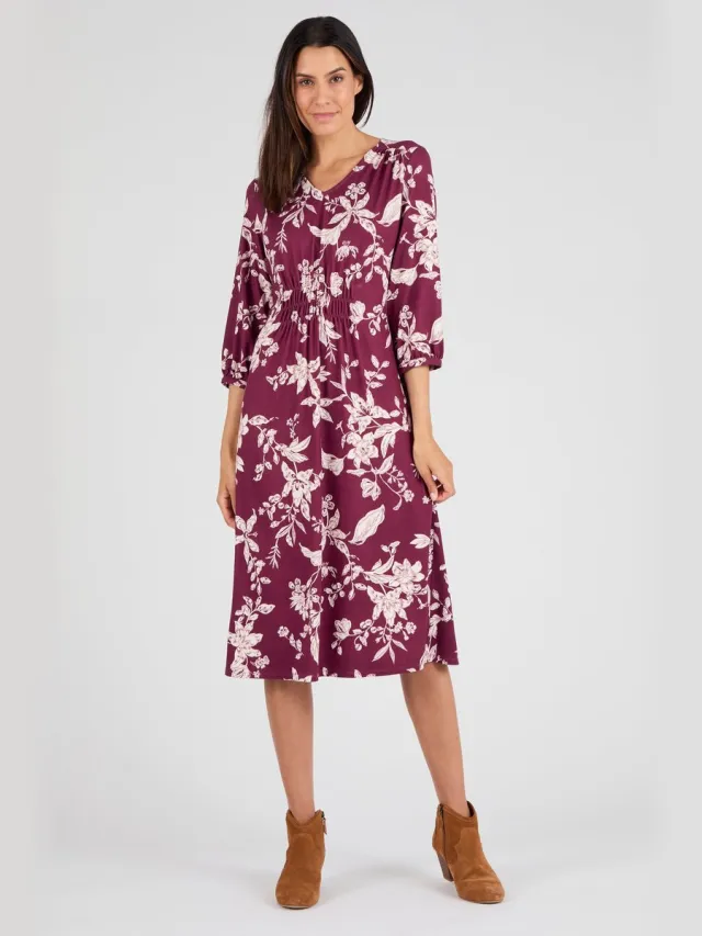 Damart Jurk tricot warm - Dames - Rood
