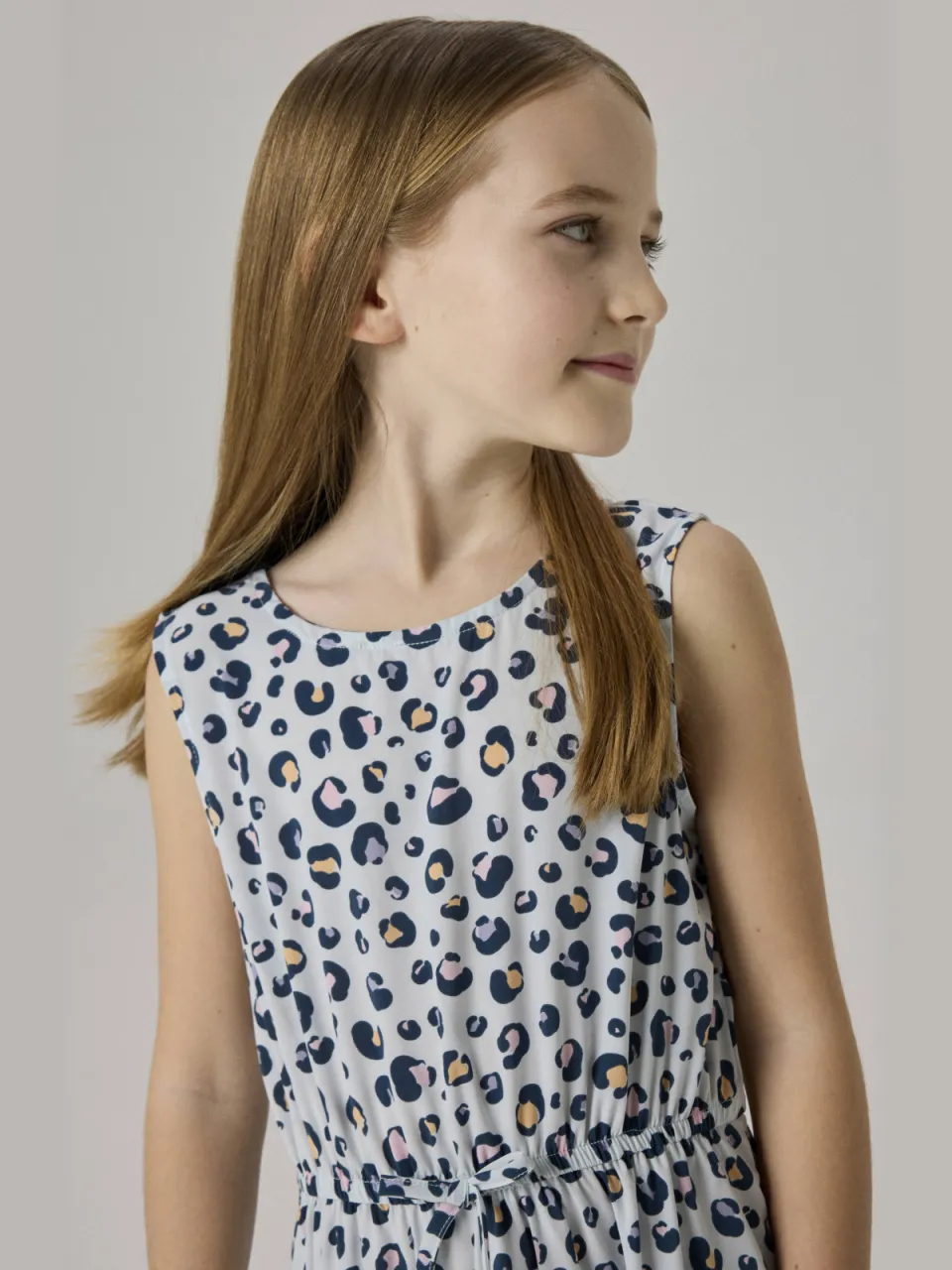 NAME IT jurk met dierenprint lichtblauw lichtblauw/blauw, foto 4