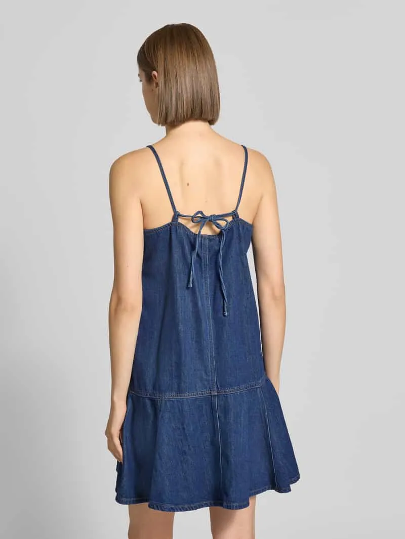 Marc O'Polo relaxed fit vrijetijdsjurk van katoenmix jeansblauw, foto 4