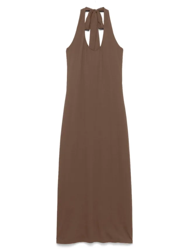 Vero Moda Jurk VMKLARA Midi-jurk Cocoa Brown 1