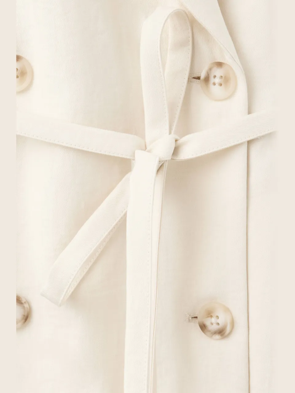 Mango korte zomerjurk met ceintuur - beige, foto 8
