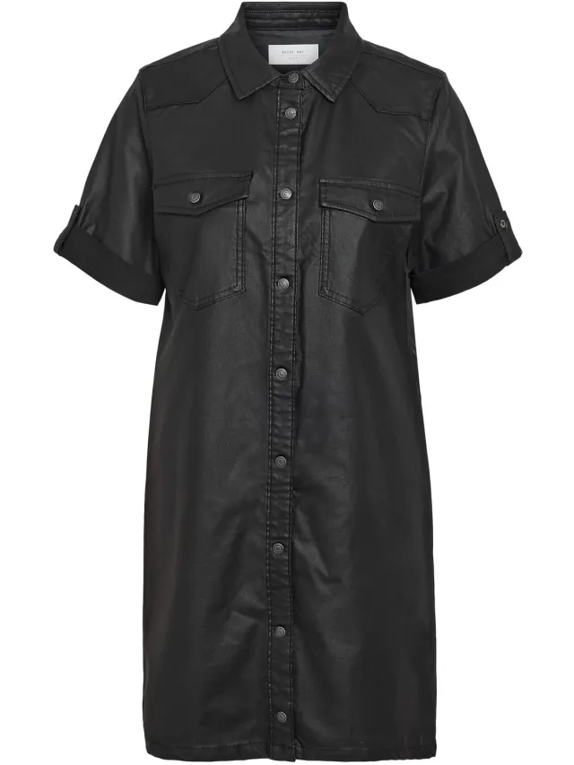 Noisy May Denim jurk Gecoat Black