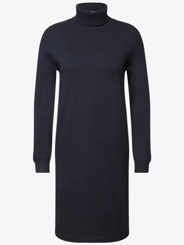 cecil Knielange jurk met col blauw, foto 3