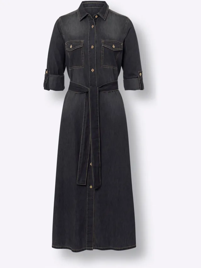overhemdjurk black denim, foto 2