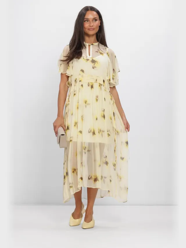 SECOND FEMALE Dames Jurken Mirage Dress - Creme