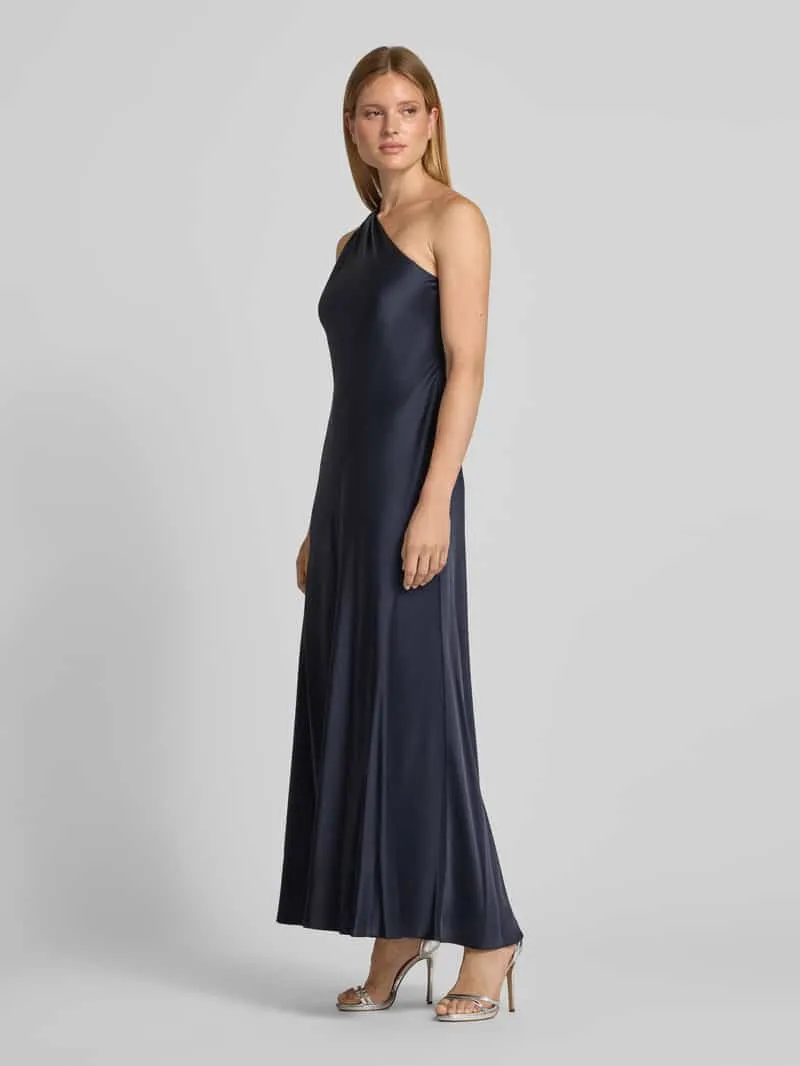Lauren Ralph Lauren Nauwsluitende avondjurk met one-shoulderhals donkerblauw, foto 2