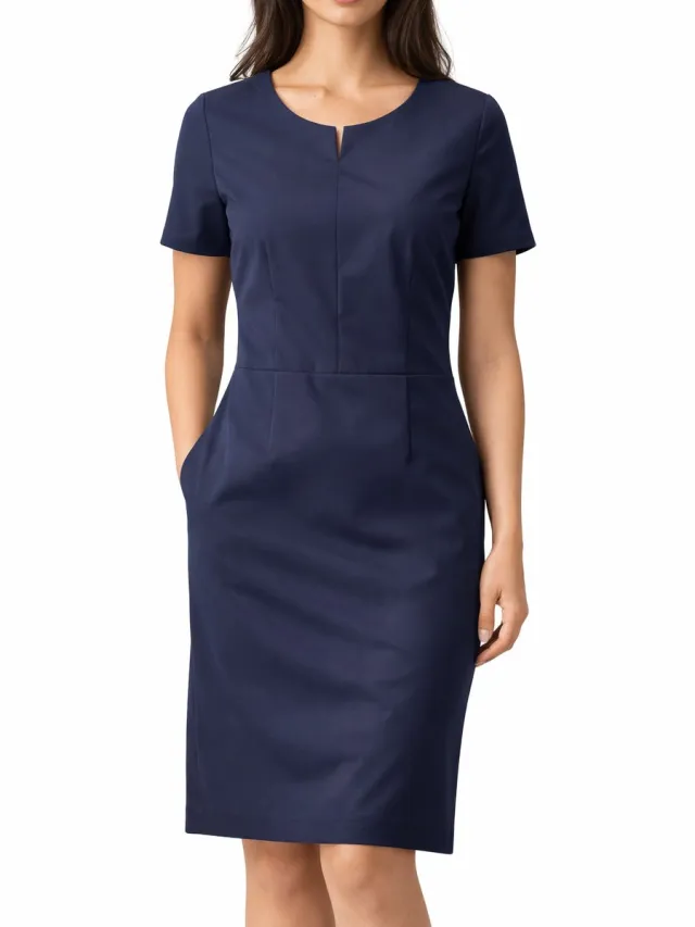 Greiff Dames etuikleid Regular Fit Greiff Premium – Model 1068 – Donkerblauw – Maat 36 (10R / 38R) Donker blauw