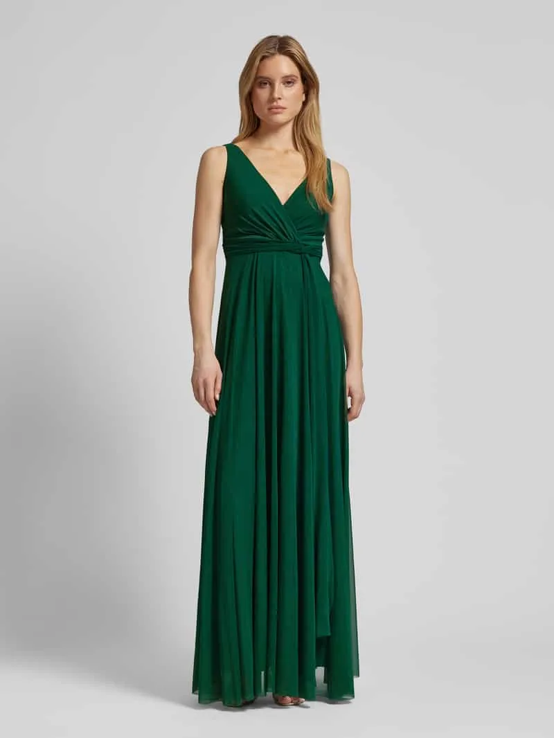 TROYDEN COLLECTION Avondjurk met tailleband Smaragdgroen