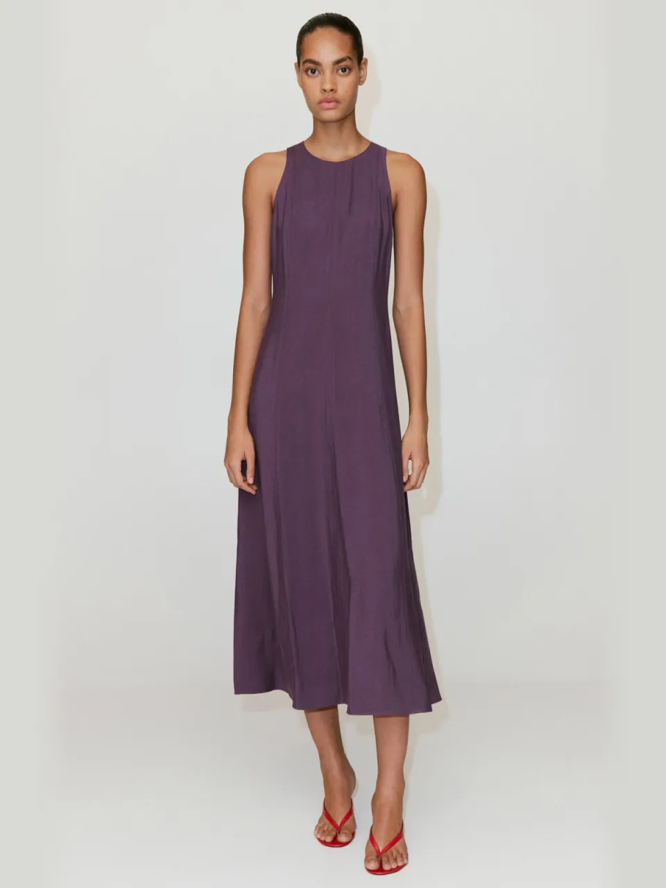Mango midi jurk - paars