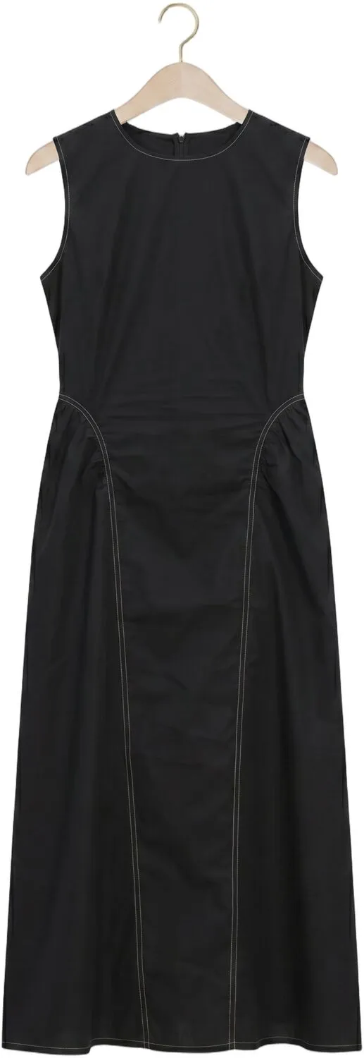 SECOND FEMALE Dames Jurken Larkini Sculptured Dress - Zwart, foto 2
