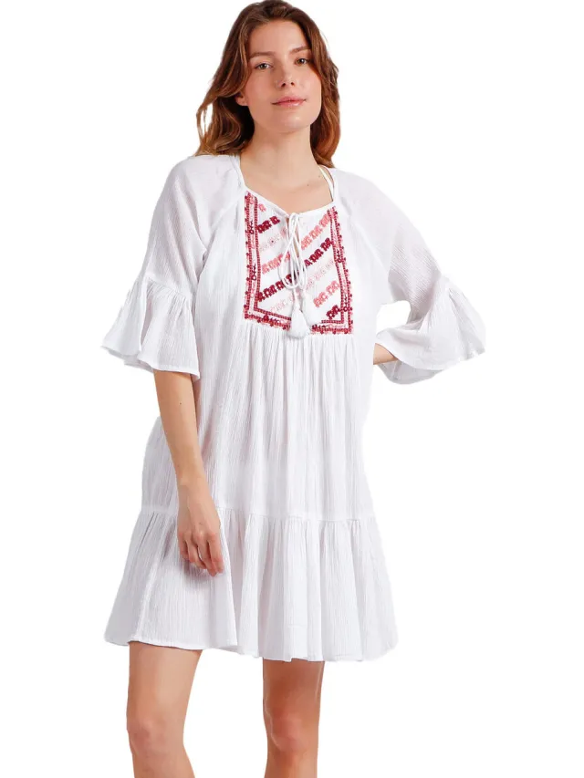 Admas Jurk Admas Zomerjurk Paradise Wit