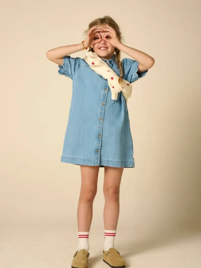 Sissy-Boy Blauwe denim jurk