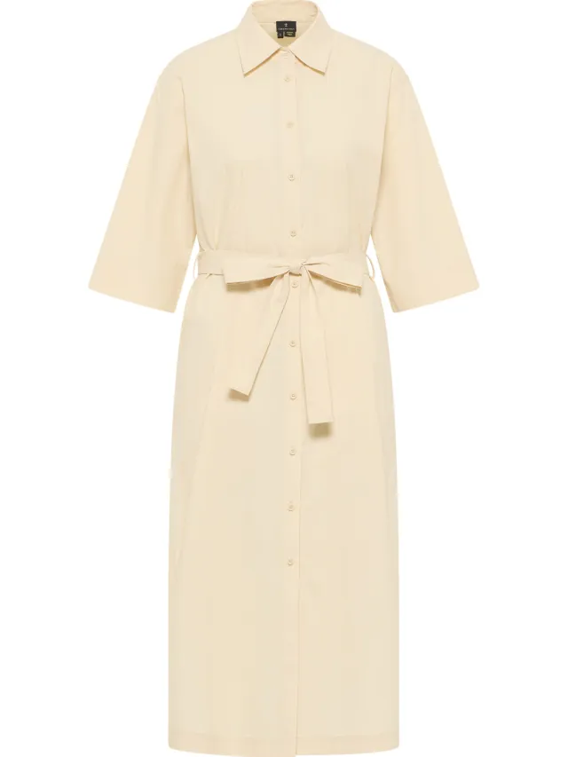 dreimaster Overhemd jurk Dames lichtbeige beige, foto 2